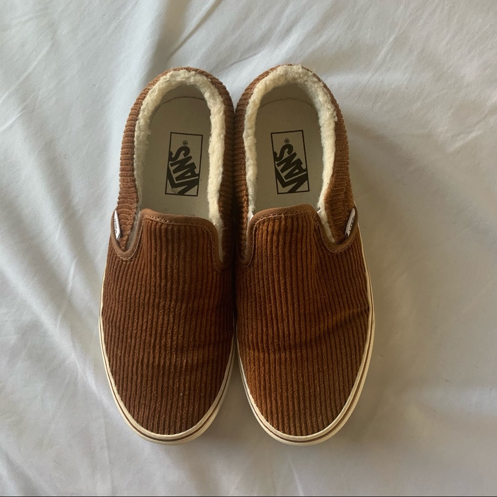 Madewell x Vans Sherpa Corduroy Slip-ons - Sz 8